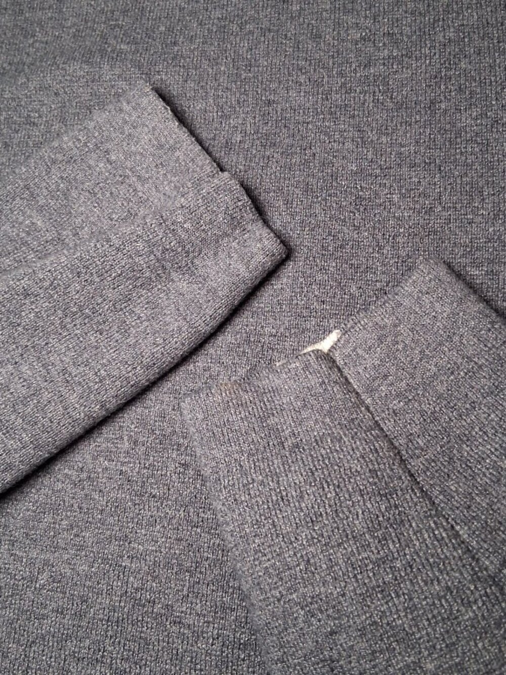 Eddie Bauer Sweater Men Medium Blue Pulllover Gray Retro Stripe Sleeve - Picture 14 of 14